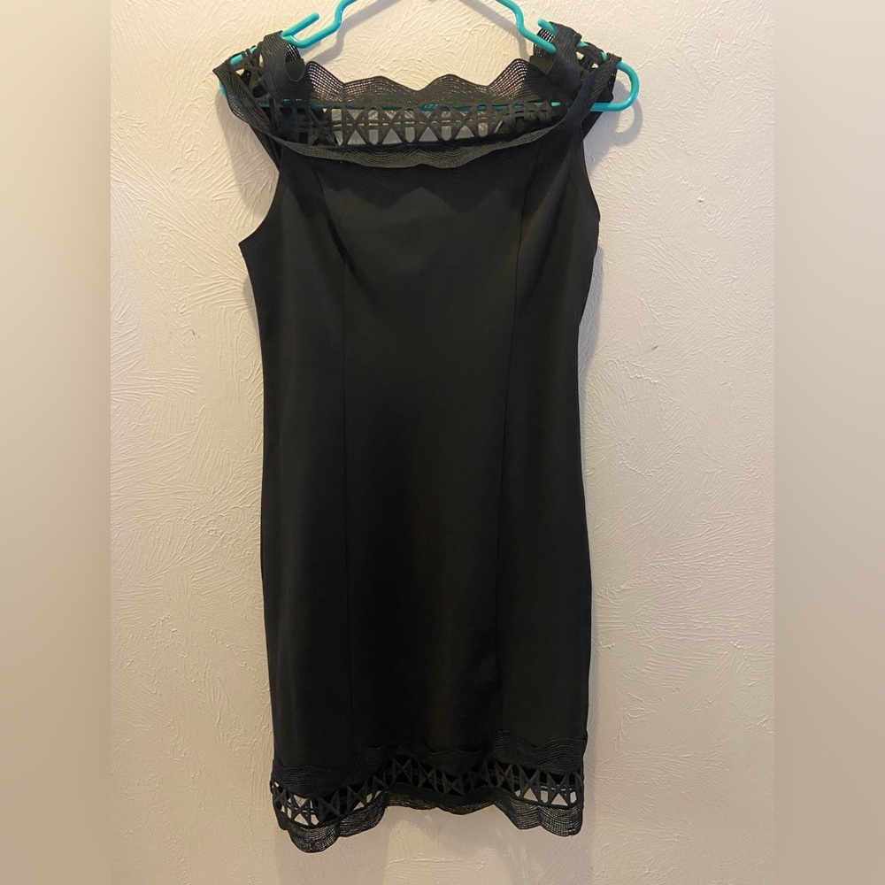 Love by Design Black Off the Shoulder Dress Size Large